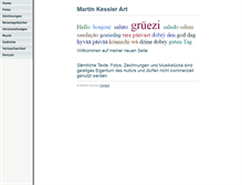Tablet Screenshot of martinkessler-art.ch